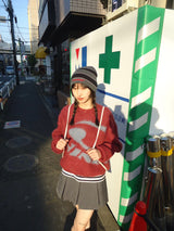 Big Heisei Logo Shaggy Crewneck編織