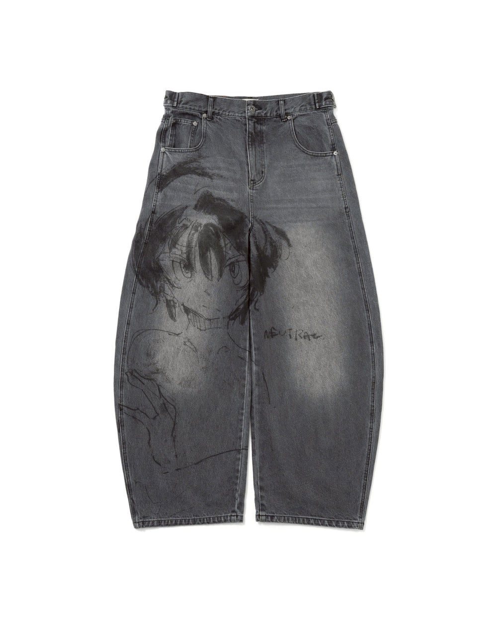 tomine Print Denim Pants – YZ