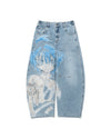 ×tomine Print Denim Pants