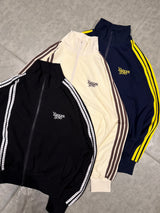 universal logo multi line thermal track jacket 
