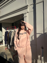 Assort check logo hoodie