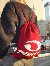 Heisei Logo Knit Knapsack