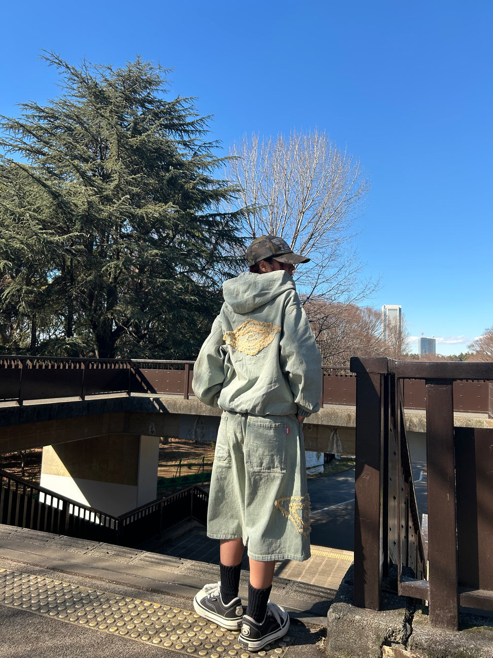 9090 × umbro Denim Zip Hoodie – YZ