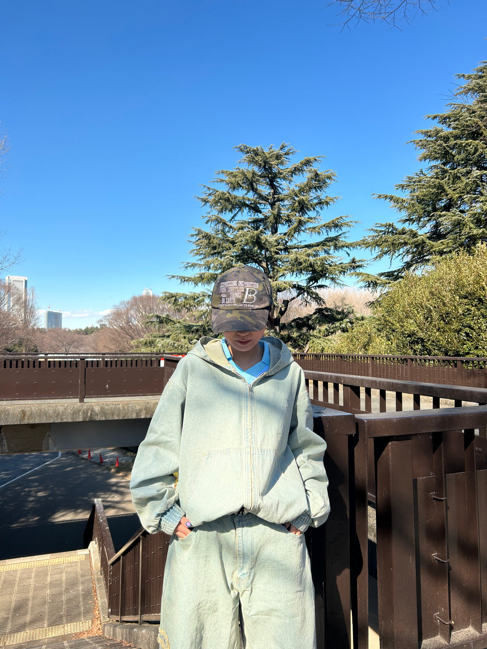 9090 × umbro Denim Zip Hoodie – YZ