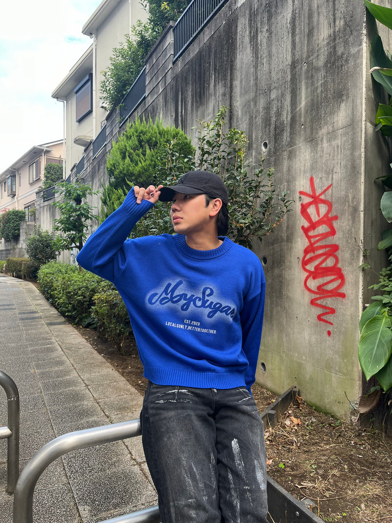 spray logo knit（発送予定：2024月11月上旬〜）