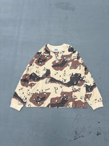 Cursive Logo Henley Neck Thermal L/S Tee