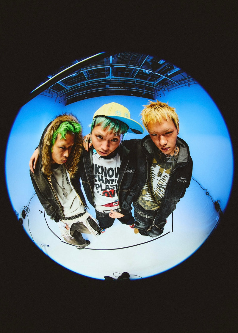 Bullet Logo Denim Zip Hoodie