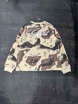 Cursive Logo Henley Neck Thermal L/S Tee