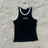 metal logo American sleeve tank top