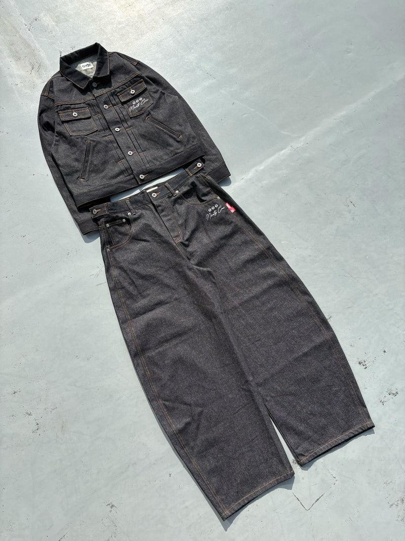 Bullet Logo Denim Short Jacket 