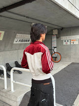 switching velours track jacket 