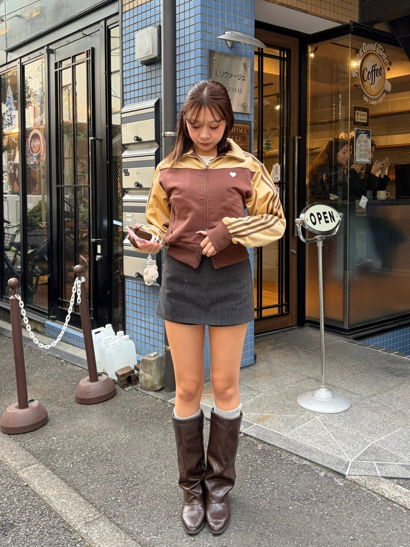 switching velours track jacket – YZ