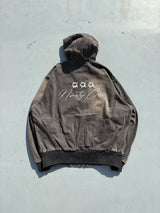 Bullet Logo Denim Zip Hoodie