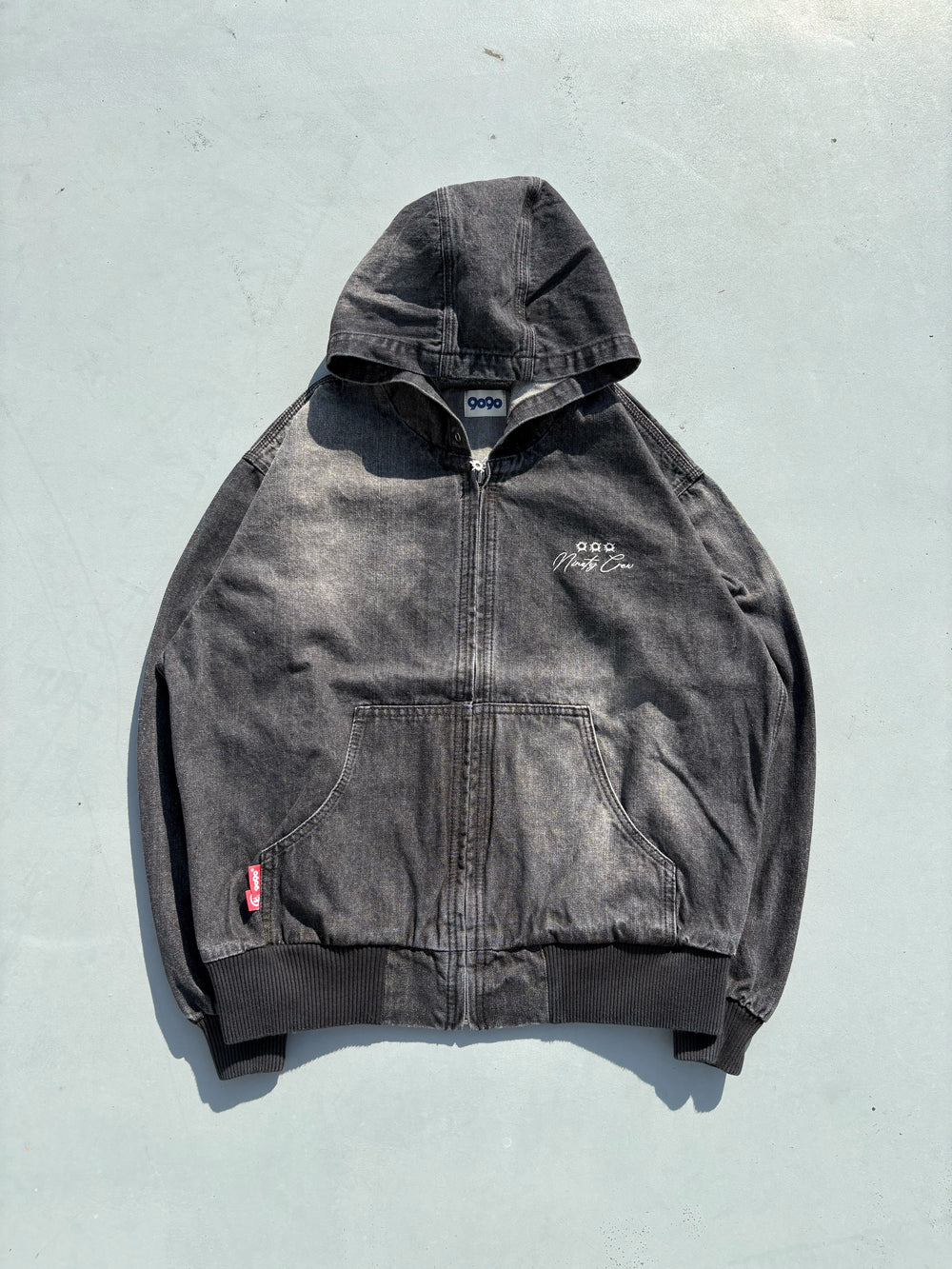ジャケット・アウター 9090 Heisei Logo Denim Zip Hoodie Heisei Logo Denim Zip Hoodie – YZ