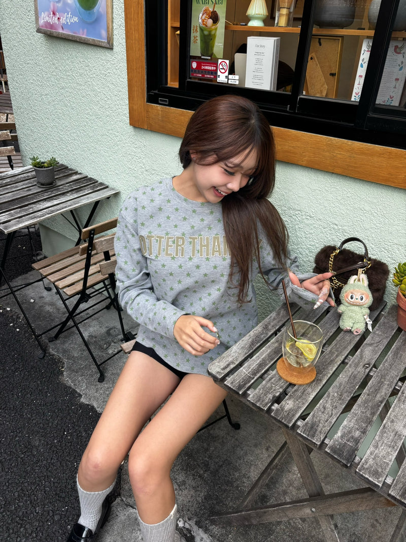 스타 와플 롱 티 