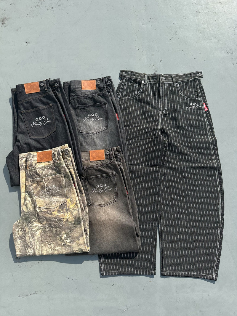 Bullet Logo Denim Buggy Pants – YZ