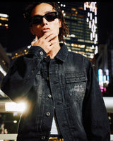 Bullet Logo Denim Short Jacket 