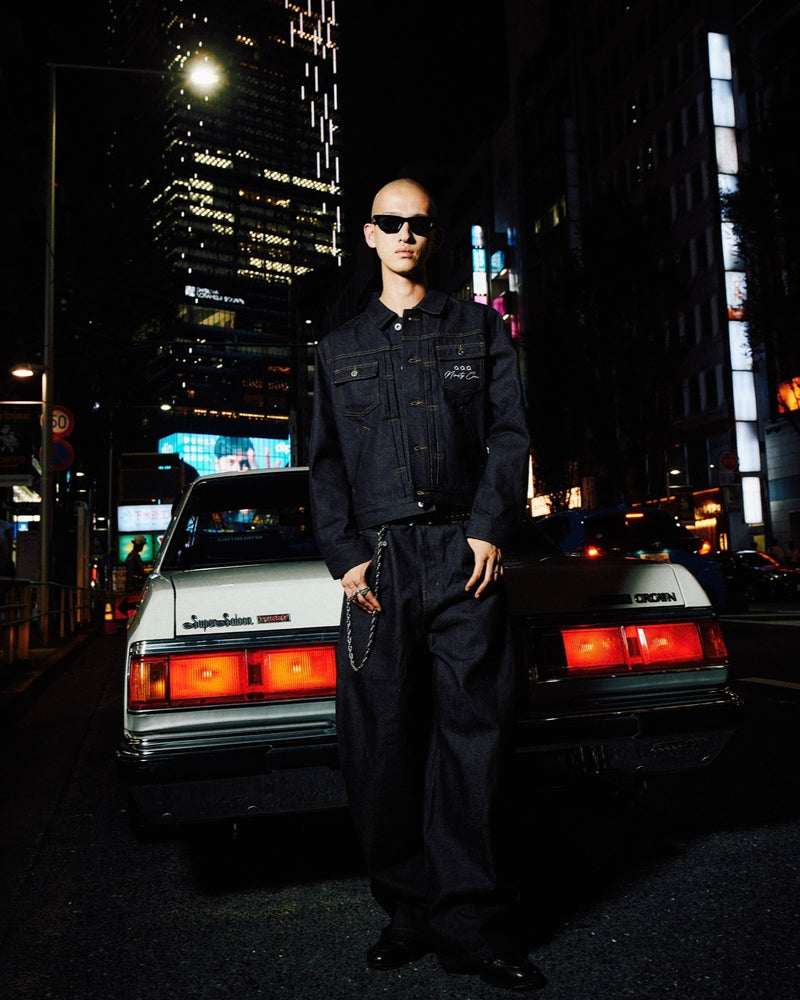 Bullet Logo Denim Short Jacket 