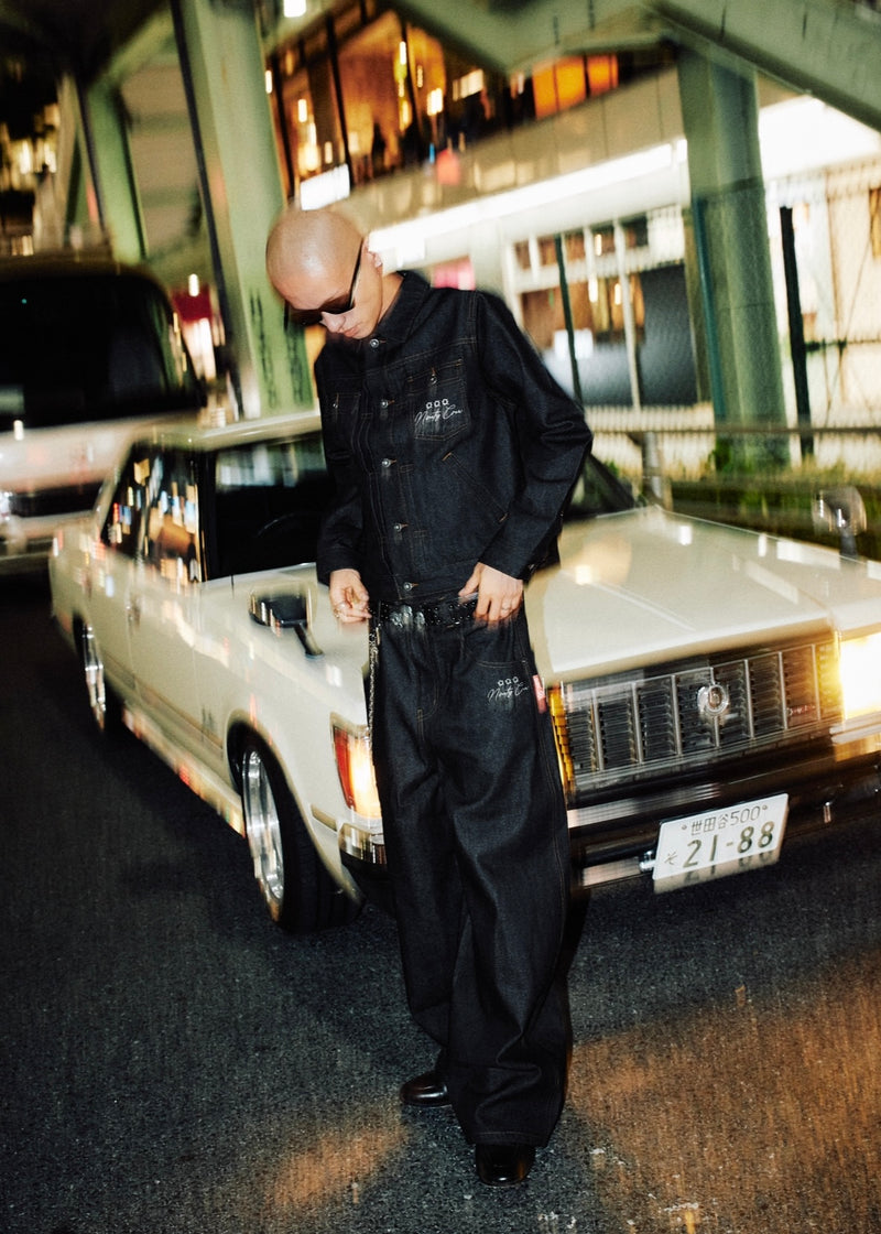 Bullet Logo Denim Short Jacket 