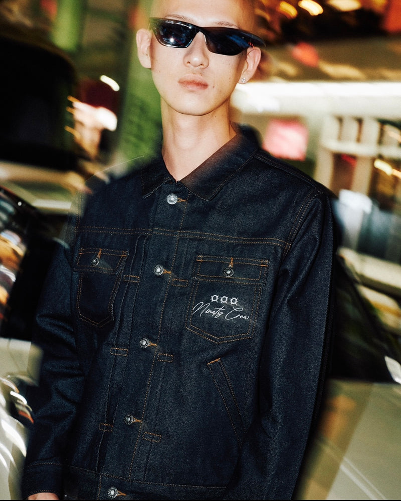 Bullet Logo Denim Short Jacket 