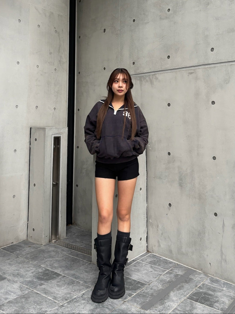 98vintage logo half zip