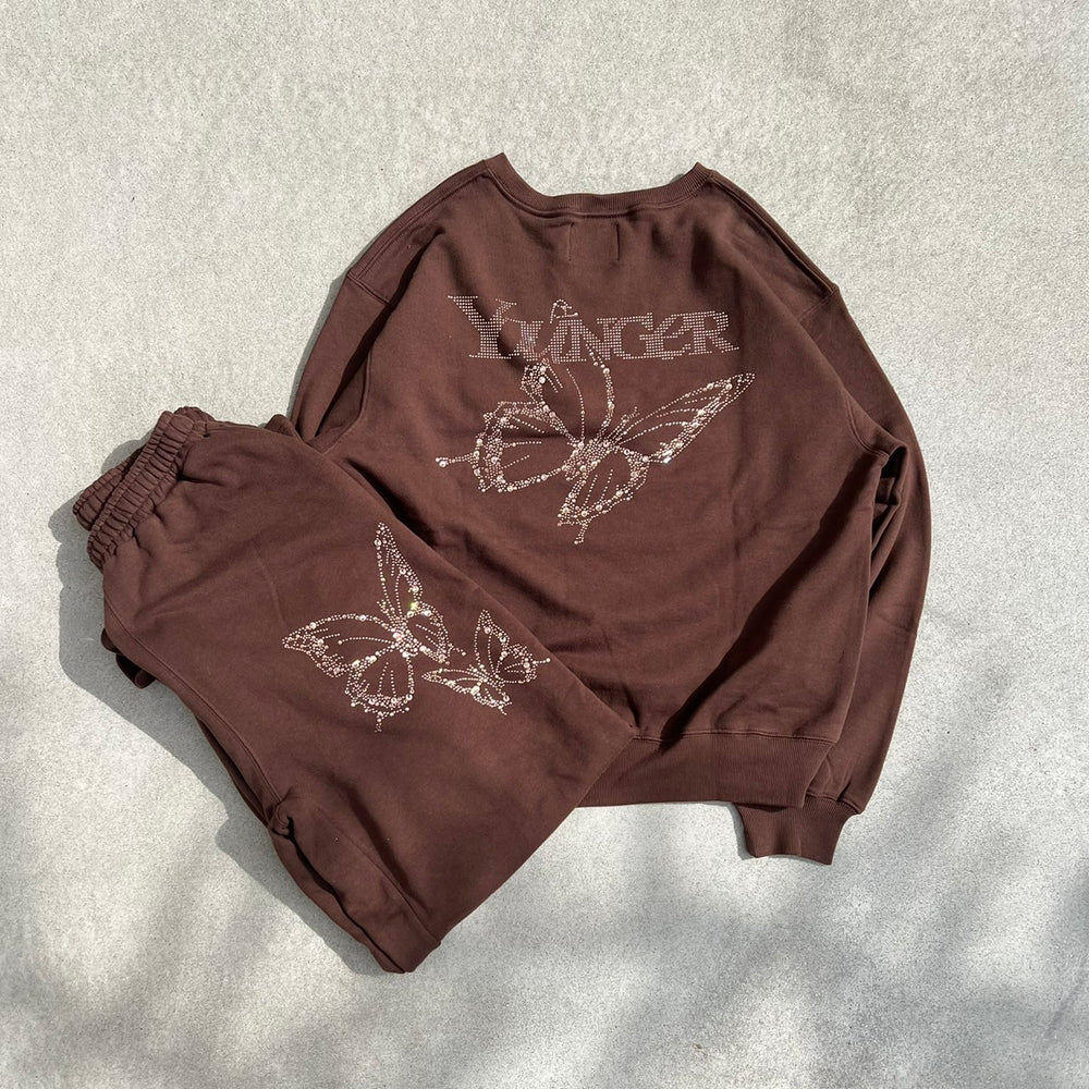 Treat Ürself logo rhinestone sweat treat ürself logo rhinestone sweat pink - メルカリ