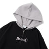 BU  color blocked zip up hoodie