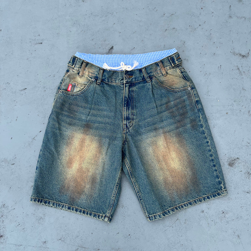 Boxer Docked Denim Shorts