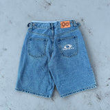 Boxer Docked Denim Shorts