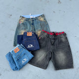 Boxer Docked Denim Shorts