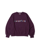 SC logo random patch crew neck sweat
