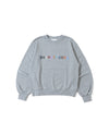 SC logo random patch crew neck sweat
