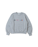 SC logo random patch crew neck sweat