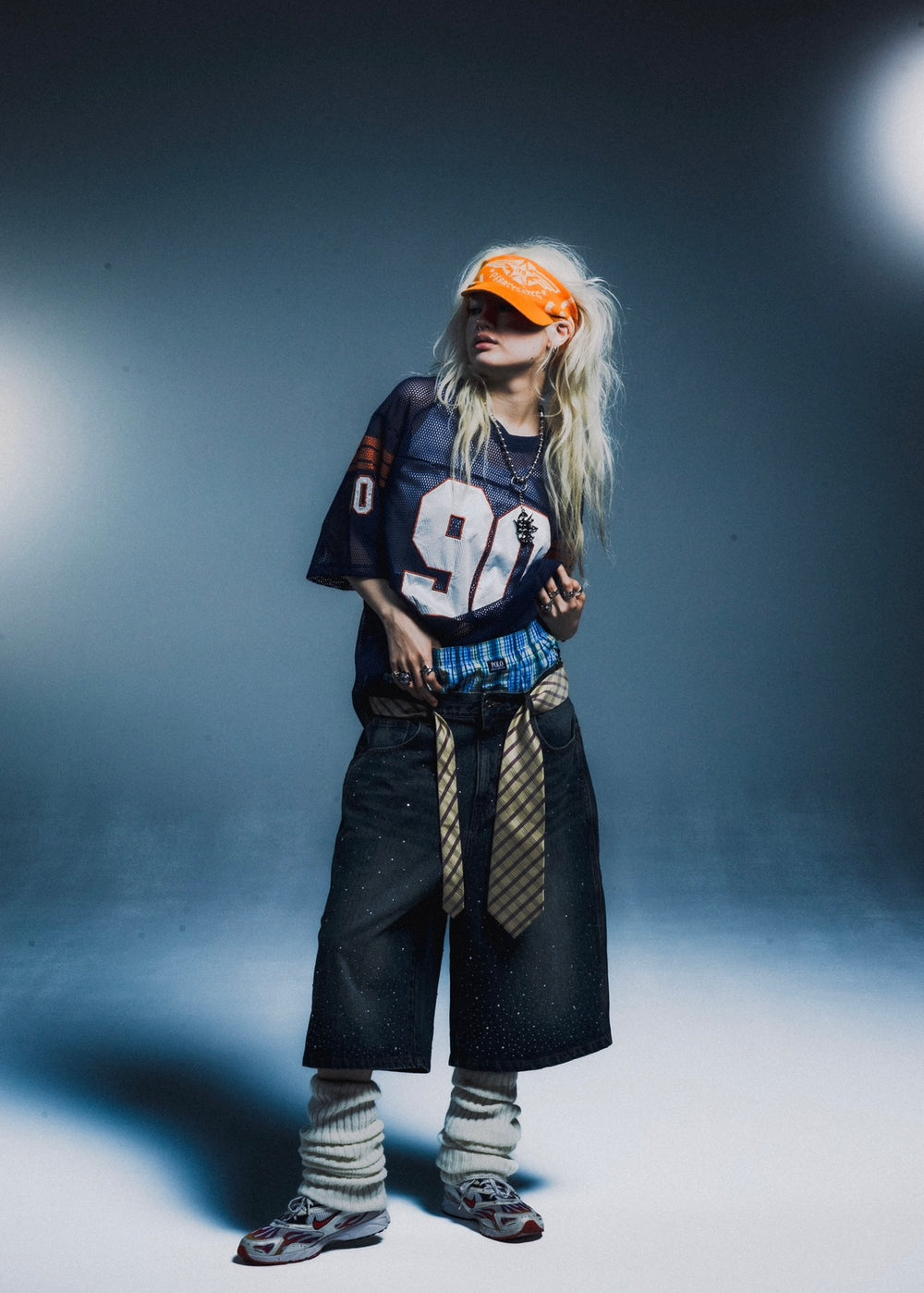 9090 × pH-1 Rhinestone Jorts – YZ