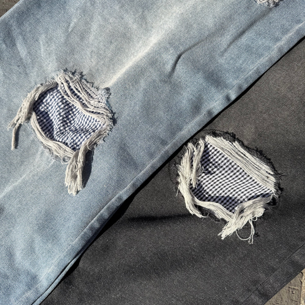 gingham check denim – YZ