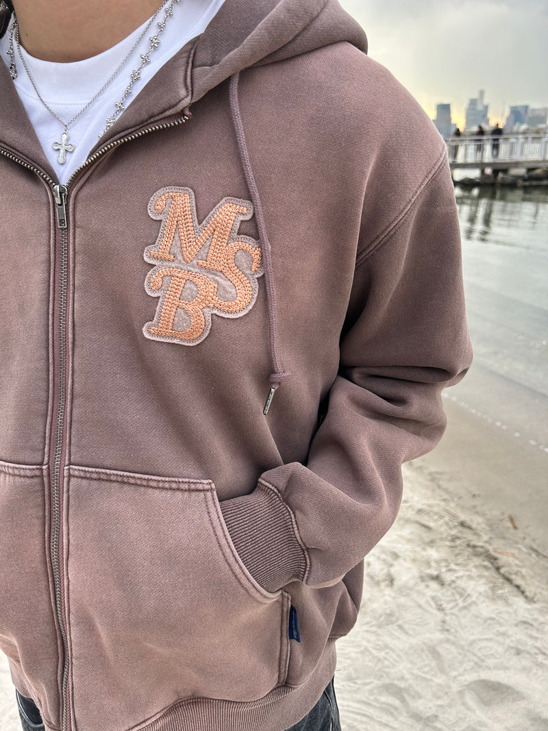 Wappen powder zip hoodie