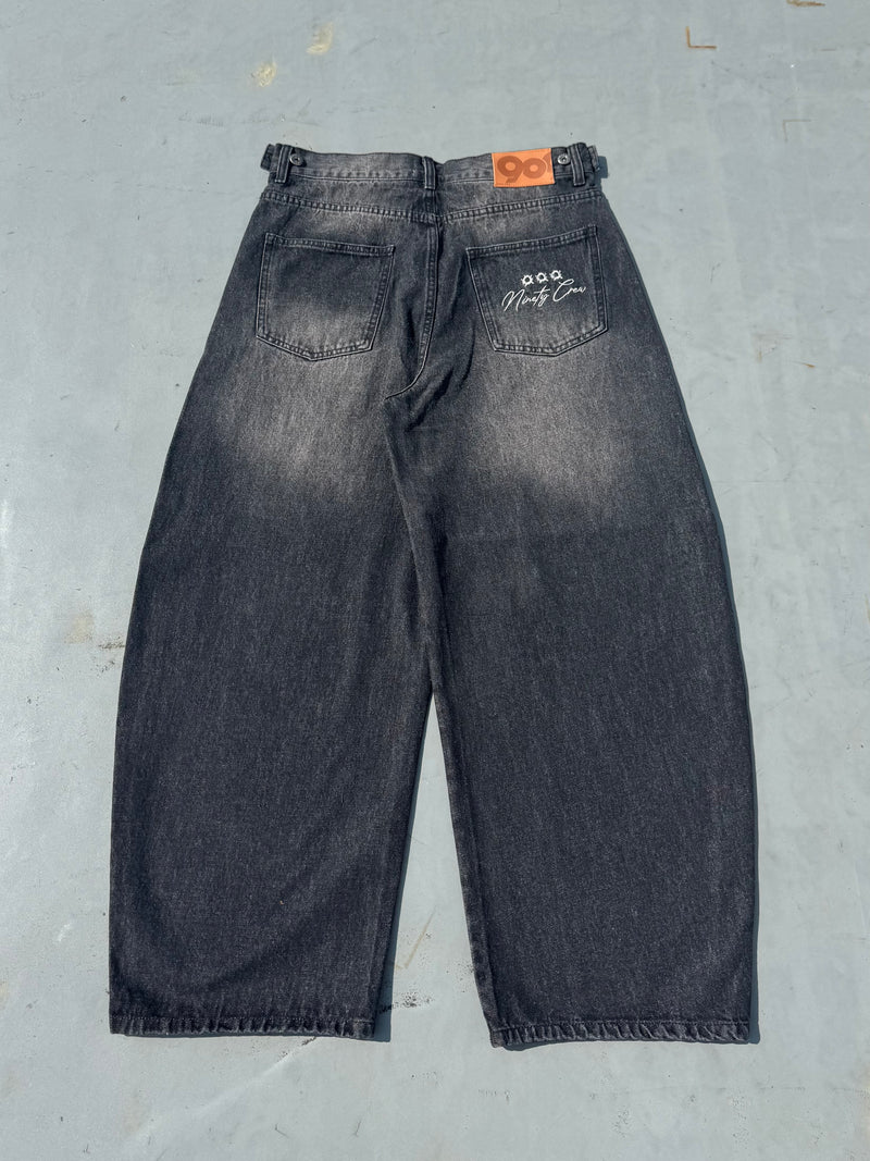 Bullet Logo Denim Buggy Pants – YZ