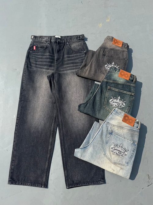 デニム+ジーンズ King Logo Vintage Tapered Pants King Logo Vintage Tapered Pants – YZ