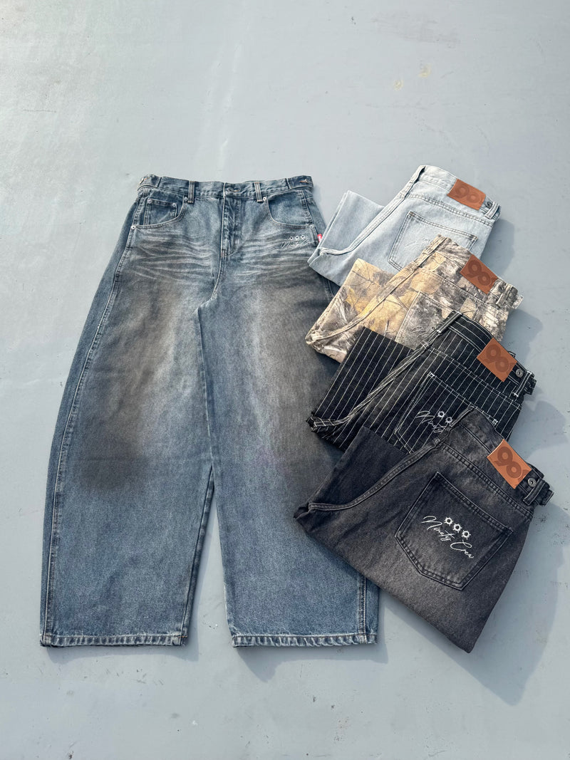 Bullet Logo Denim Buggy Pants – YZ