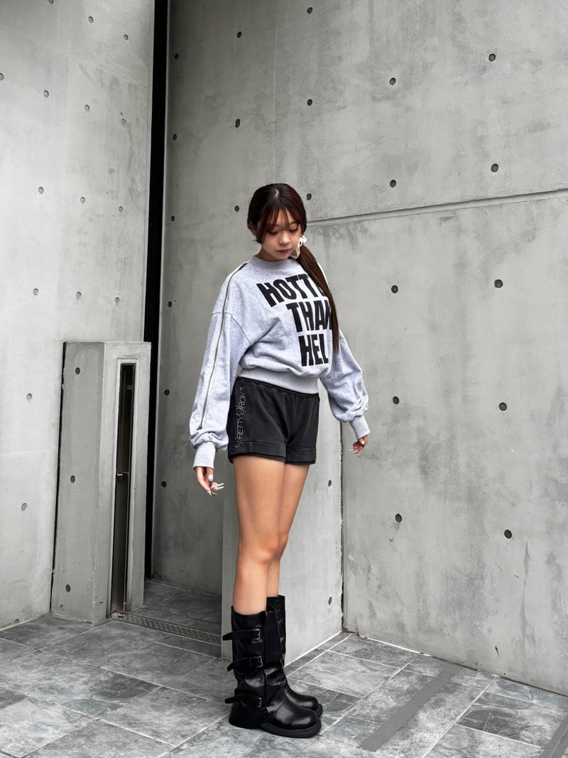 side logo sweat shorts