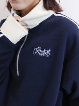 fleece track pullover