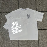 Reflector print T shirt