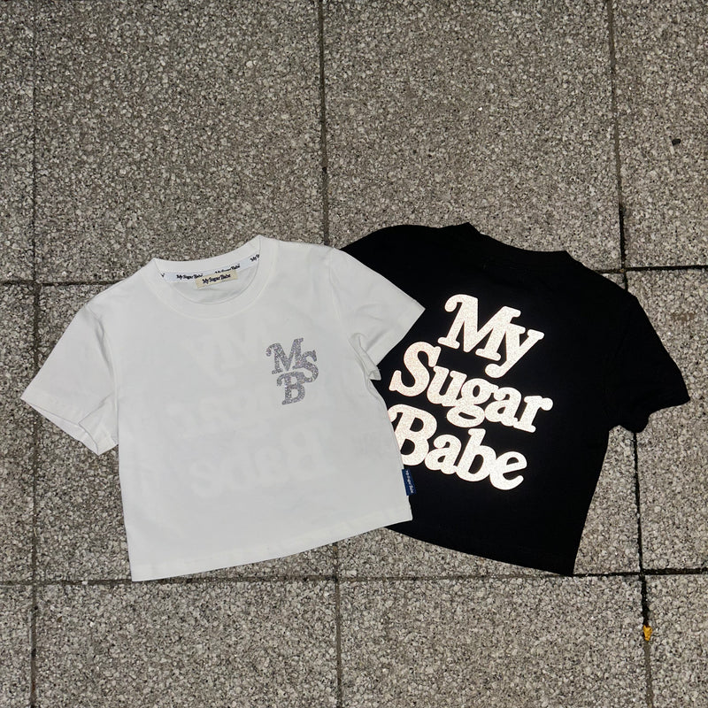 Reflector print T shirt