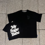 Reflector print T shirt