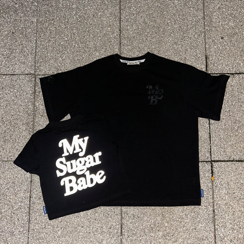 Reflector print T shirt