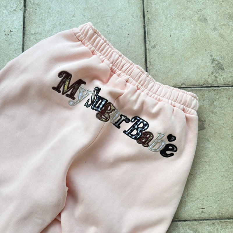 Assort check logo pants