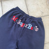 Assort check logo pants