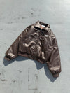 Rcross logo big patch leather blouson 