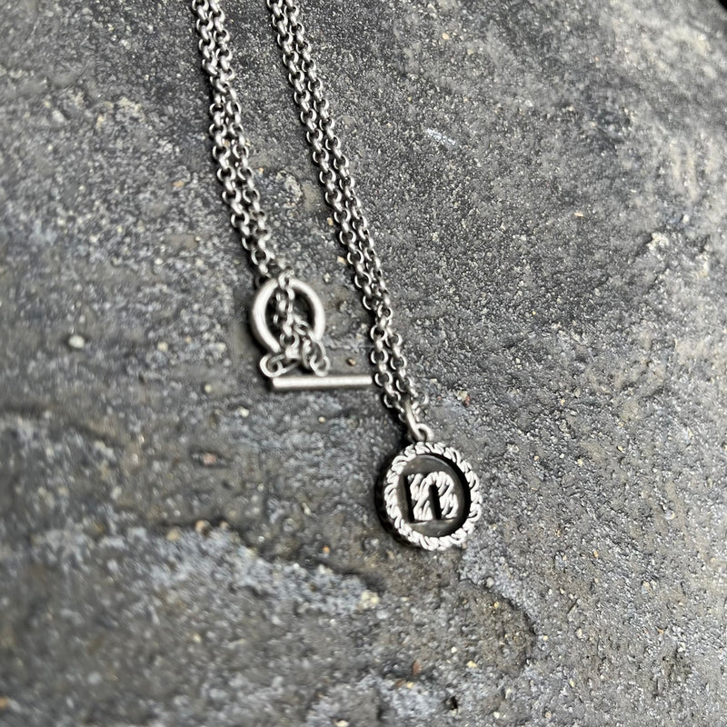 N logo vintage Necklace