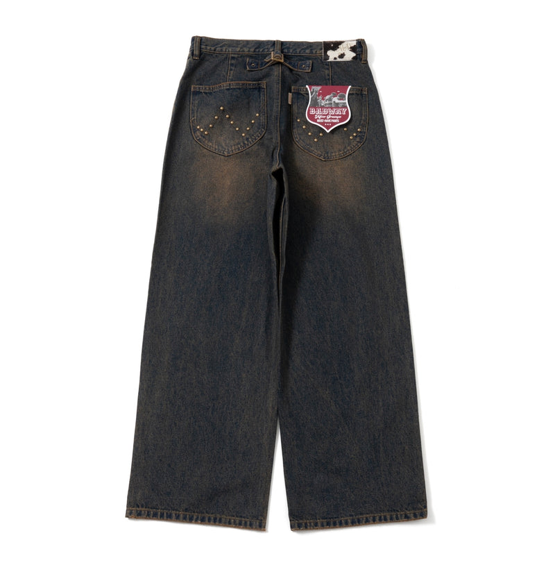 Wave classic denim pants